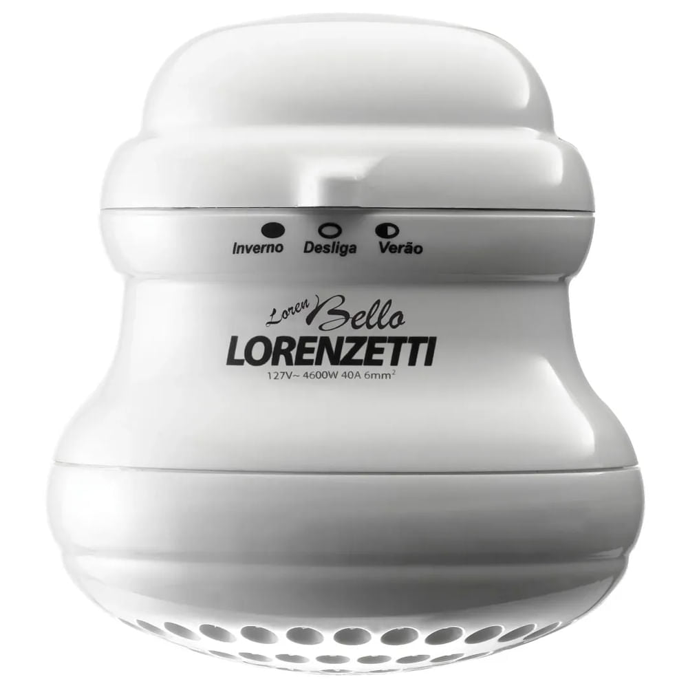 Ducha Elétrica Loren Bello com Cano 5500W 220V Branca - Lorenzetti