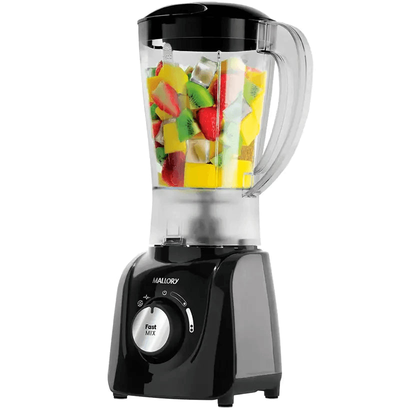 Liquidificador Fast Mix 520W 1,5L 2 Velocidades com Pulsar Preto 127V - Mallory