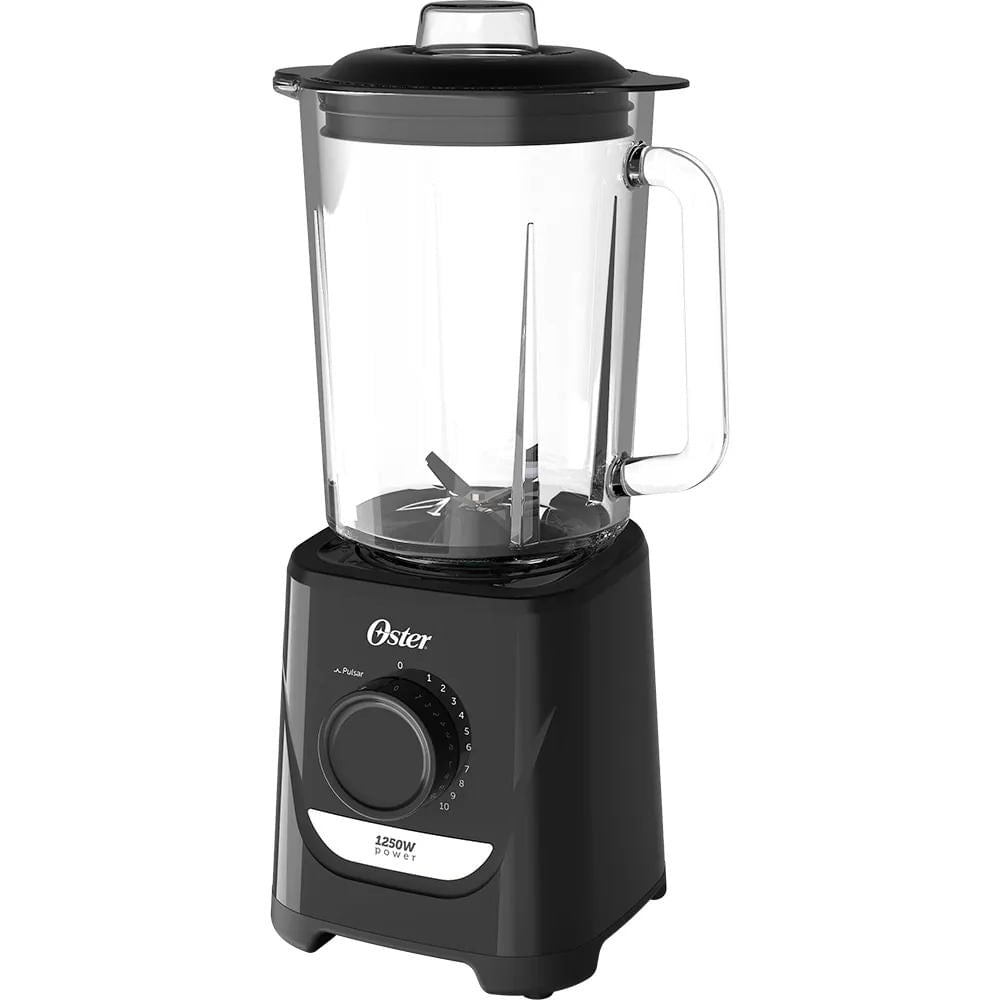 Liquidificador Power 1250W Jarra de Vidro 2,2L 10 Velocidades Preto 127V - Oster — foto 3
