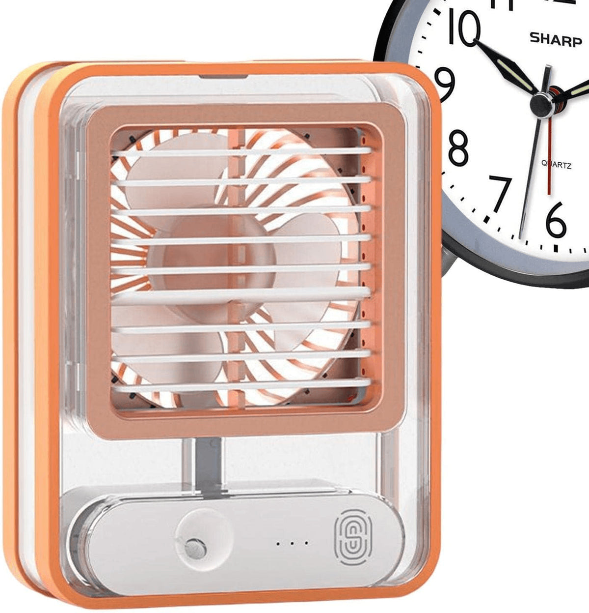 Mini Ventilador Umidificador Portátil USB com LED 3 Velocidades - X-Cell