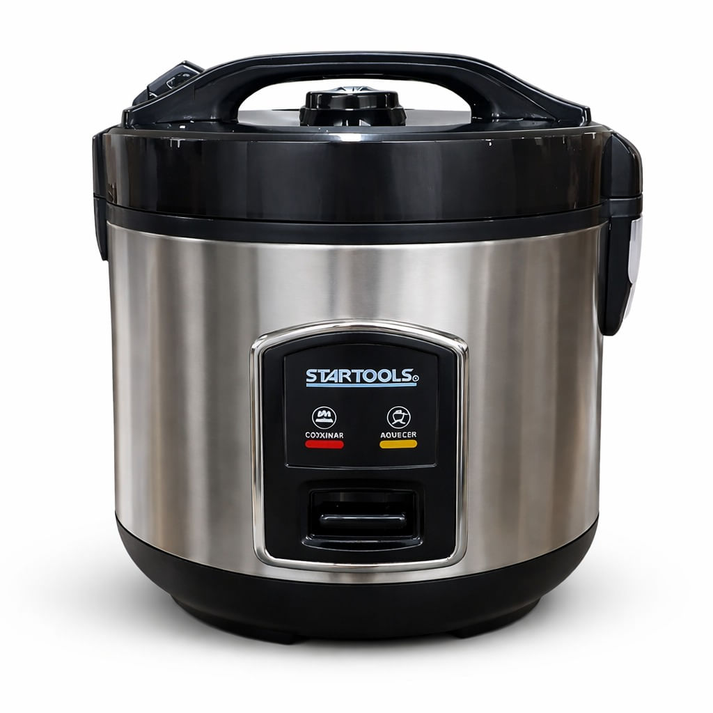 Panela Elétrica de Arroz 1L 400W com Cesto para Vapor 127V - Startools
