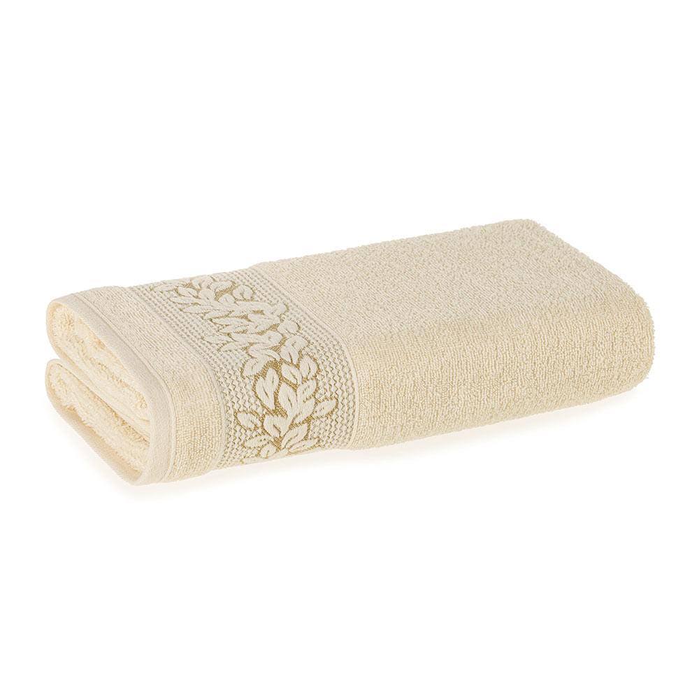 Toalha de Rosto Provence Vanilla Dourado 48x80cm - Karsten