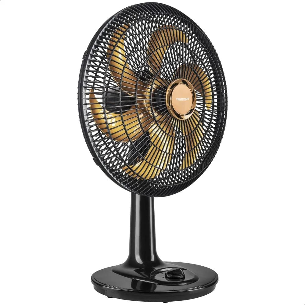 Ventilador de Mesa Turbo 40cm 6 Pás Preto e Bronze 127V Mod. 70084 - Ventimais — foto 3