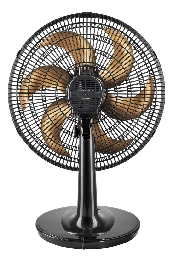 Ventilador de Mesa Turbo 40cm 6 Pás Preto e Bronze 127V Mod. 70084 - Ventimais — foto 4