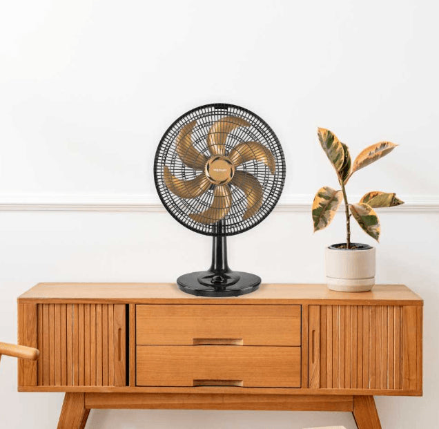 Ventilador de Mesa Turbo 40cm 6 Pás Preto e Bronze 127V Mod. 70084 - Ventimais — foto 6