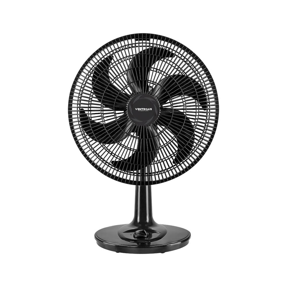 Ventilador Oscilante de Mesa Turbo 40cm 126W Preto 127V Mod. 70028 - Ventimais