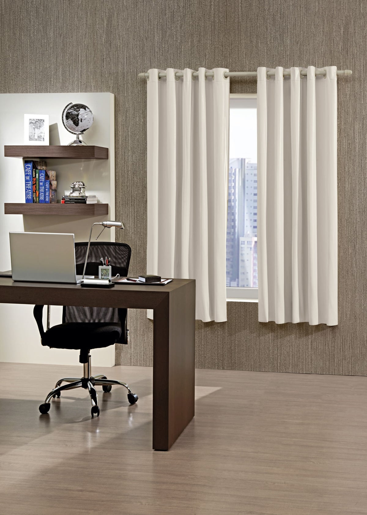 Cortina Corta Luz PVC Areia 170x260cm - Bella Janela