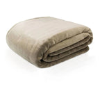 Cobertor Manta Velour Microfibra Queen Bege - Camesa - foto 3