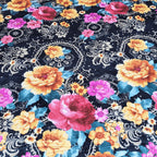 Manta Casal Microfibra Celta 1,80m X 2,20m Floral - Fatex - foto 4