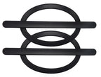 Fivela para Cortina Oval Preto Fosco Par - Bella Arte - foto 2
