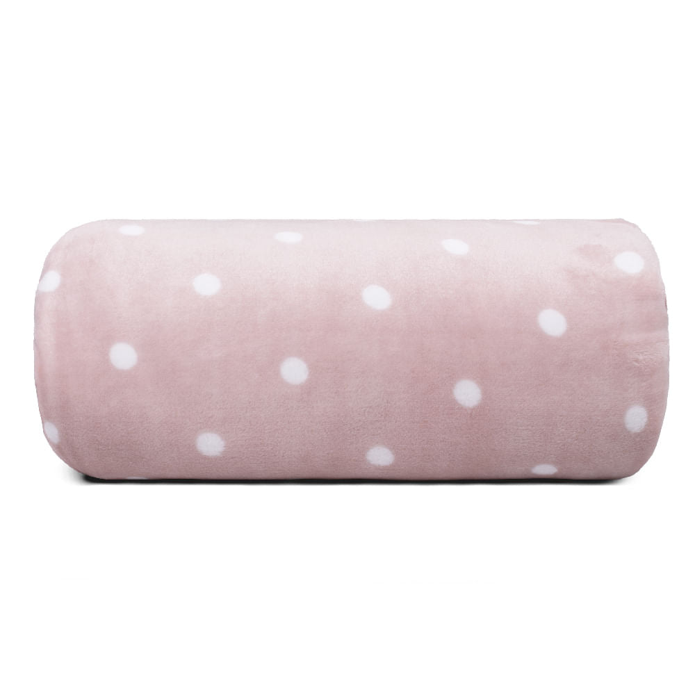 Manta Flannel Charme Queen Poa Rosa 2,30x2,20m - Appel