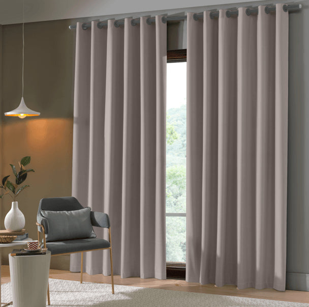 Cortina Corta Luz Uni Rubi Duna 170x260cm - Bella Janela - foto 2
