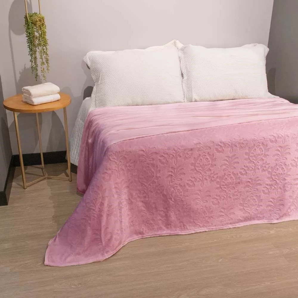 Manta Flannel Lady Queen Rosa Gloss 2,30x2,20m - Appel - foto 2
