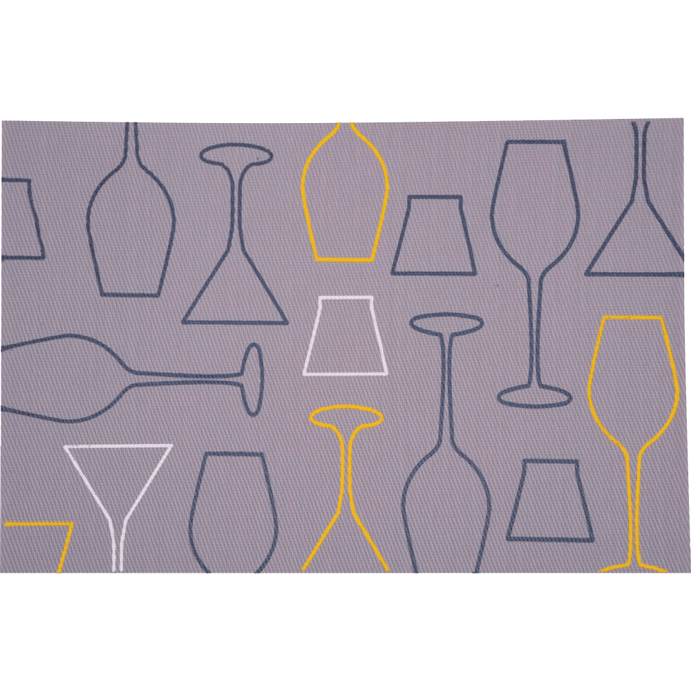 Lugar Americano Taça Cinza 30x45cm - Vizapi