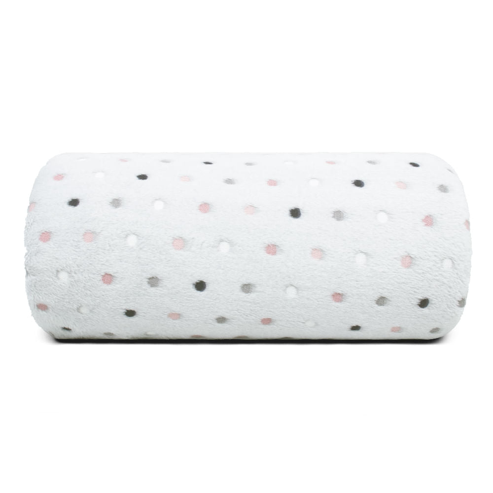 Manta Flannel Colori Efeito Bordado Solteiro 1,50x2,15m - Appel