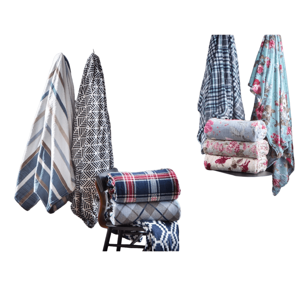 Manta Celta Casal Microfibra Estampada Sortida 180x200cm - Fatex