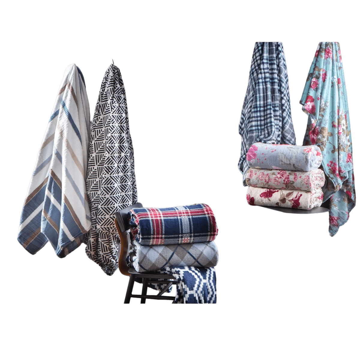 Manta Celta Casal Microfibra Estampada Sortida 180x200cm - Fatex