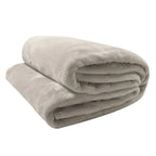 Cobertor Casal Microfibra Velour Bege - Camesa