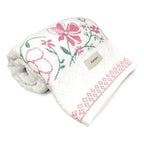 Toalha de Banho Yuna 70x135cm Branco Rosa - Karsten - foto 2