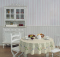 Toalha de Mesa 4 Lugares Pop Redonda Estampada Sálvia 1,55m - Lepper