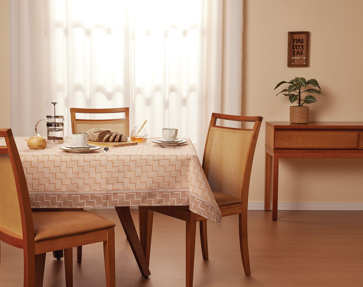 Toalha Mesa Pop Retangular 6 Lugares Vime 140x210cm - Lepper