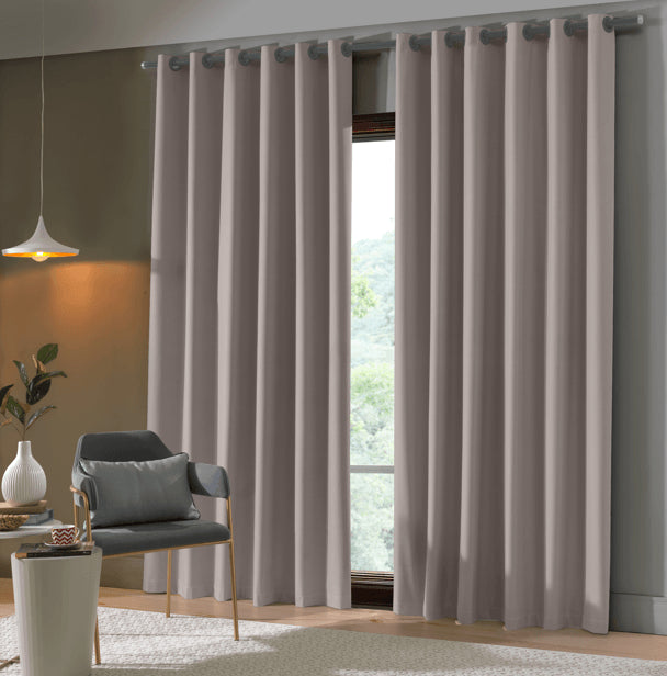 Cortina Corta Luz Uni Rubi Duna 170x260cm - Bella Janela