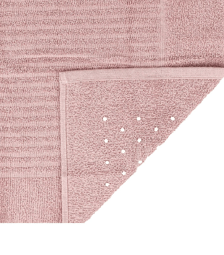 Toalha de Piso Basic com Antiderrapante Rosa 50x70cm - Atlantica