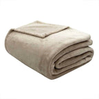 Cobertor Manta Velour Microfibra Queen Bege - Camesa