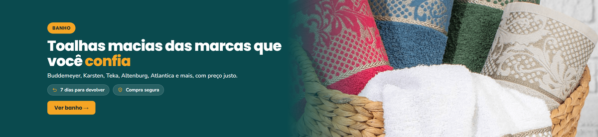 Toalhas macias das marcas que você confia