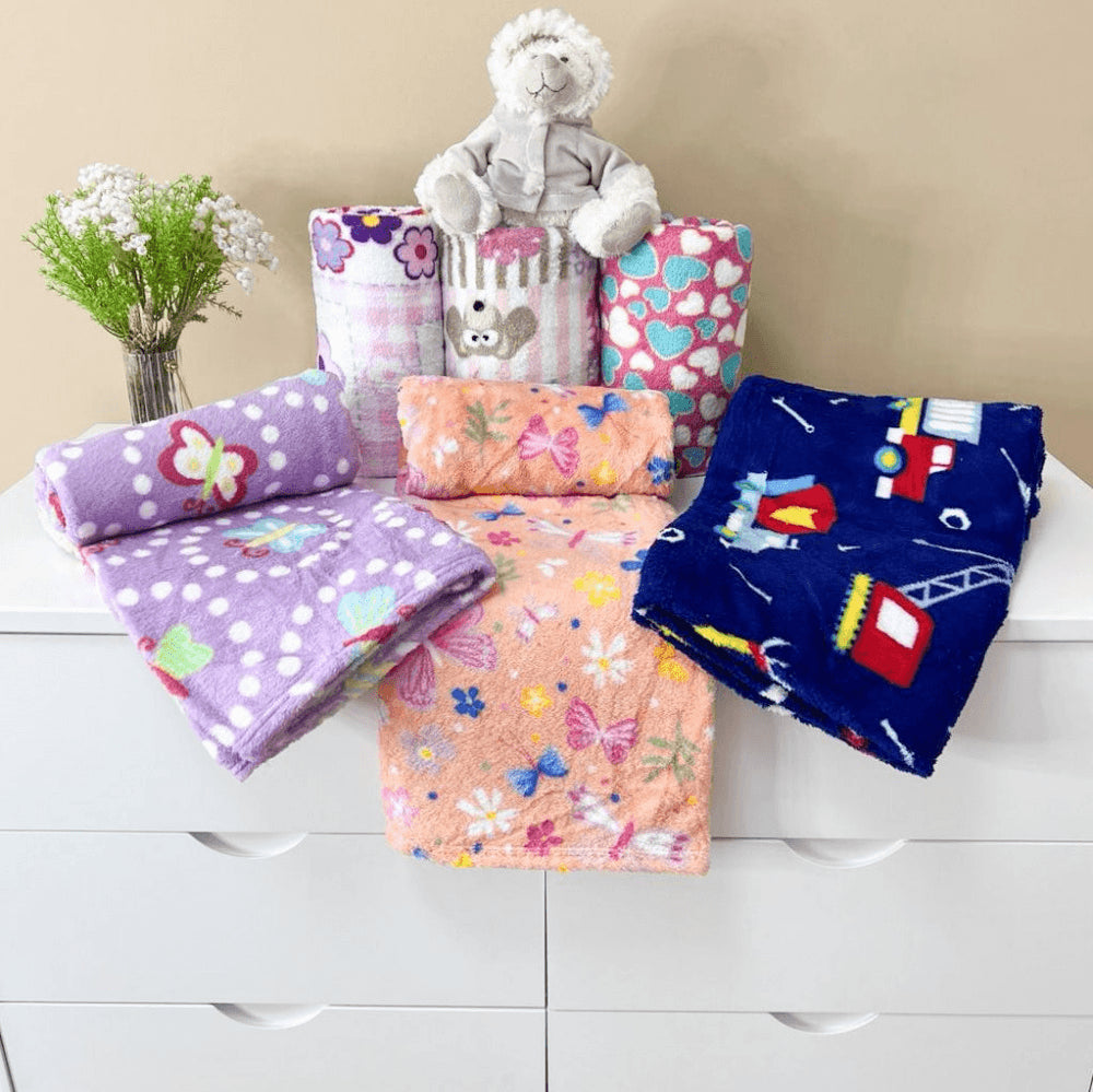 Manta Baby Microfibra Estampada Sortida 90x100cm - Fatex