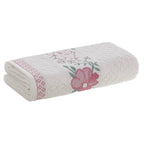 Toalha de Banho Yuna 70x135cm Branco Rosa - Karsten