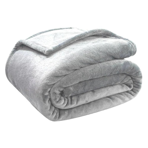 Cobertor Casal Microfibra Velour Cinza - Camesa