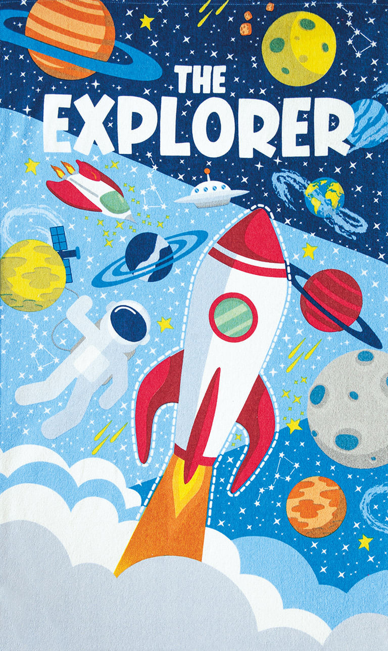 Toalha de Banho Infantil Felpuda The Explorer 70x115cm - Dohler