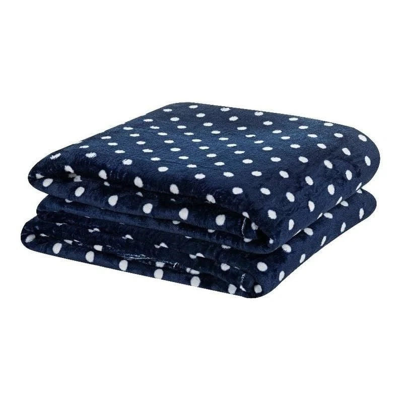 Manta Flannel Charme Queen Poa Marinho 2,30x2,20m - Appel - foto 2