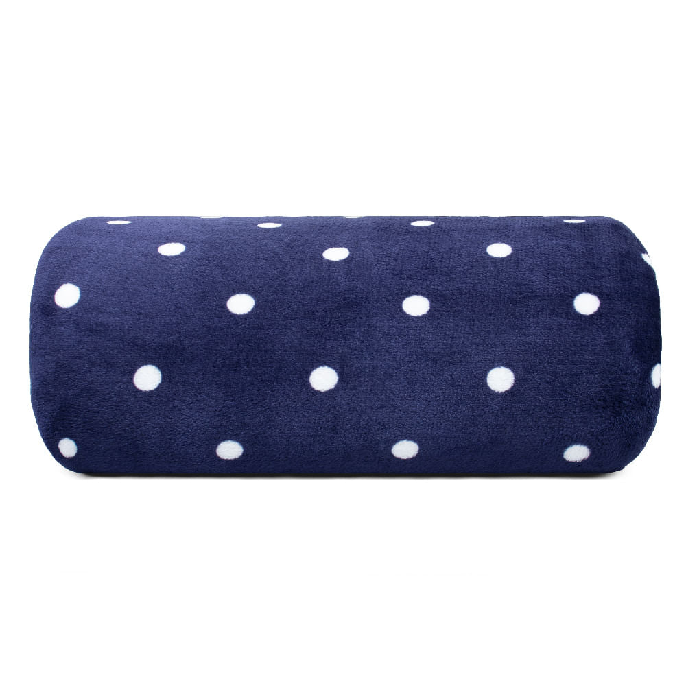 Manta Flannel Charme Queen Poa Marinho 2,30x2,20m - Appel